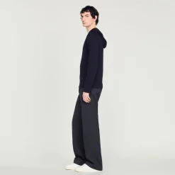 Discount Zipped Cardigan With Hood Men Sweaters & Cardigans