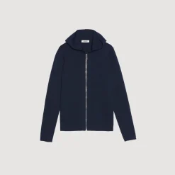 Discount Zipped Cardigan With Hood Men Sweaters & Cardigans