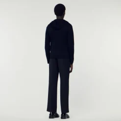 Sale Zipped Cardigan With Hood Men Sweaters & Cardigans