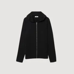 Sale Zipped Cardigan With Hood Men Sweaters & Cardigans