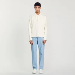 Fashion Zipper Polo Shirt Men Sweaters & Cardigans
