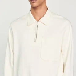 Fashion Zipper Polo Shirt Men Sweaters & Cardigans