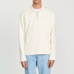 Fashion Zipper Polo Shirt Men Sweaters & Cardigans