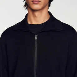 Clearance Zip-Up Wool Cardigan Men Sweaters & Cardigans